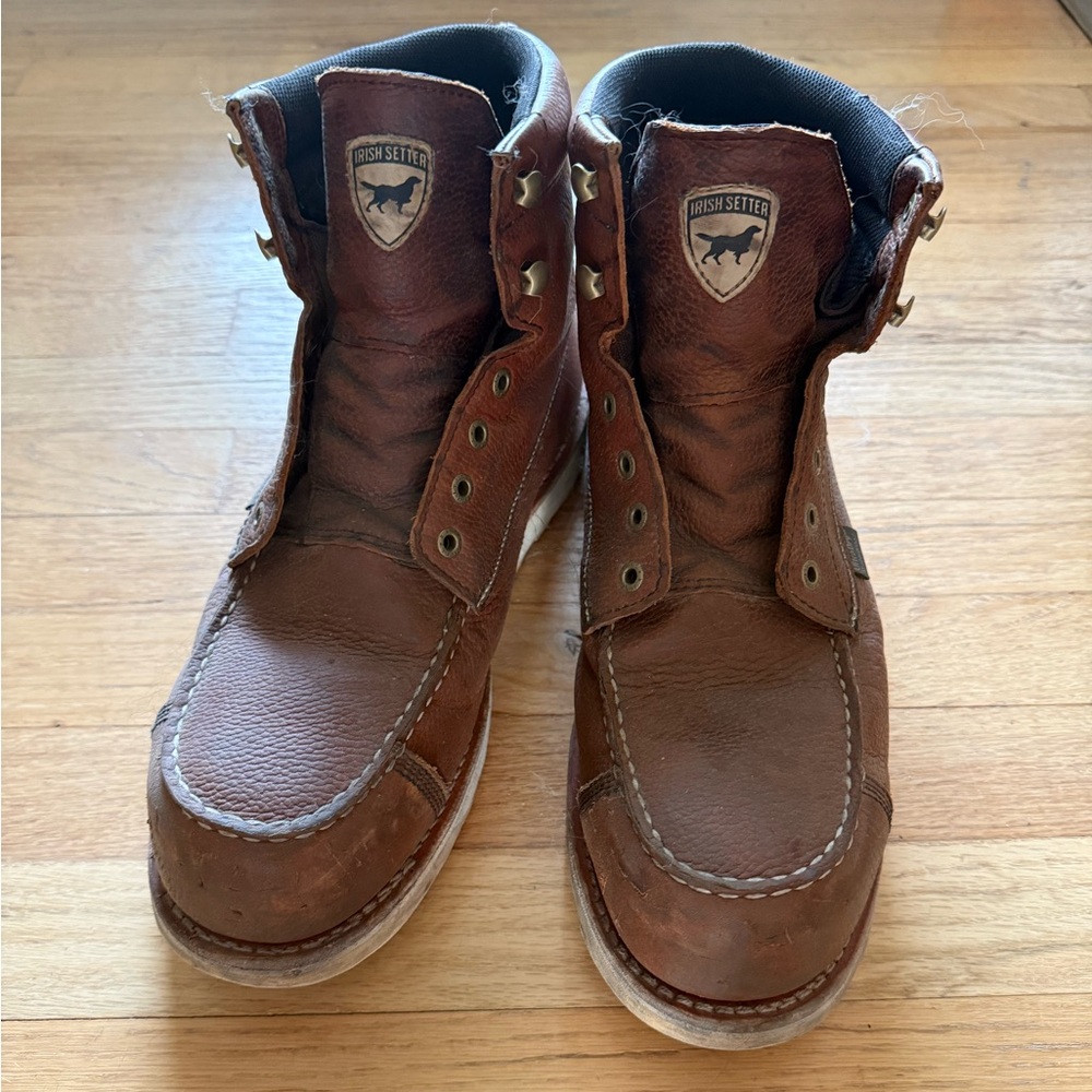 Irish Setter Men's Rustic Brown Leather Boots